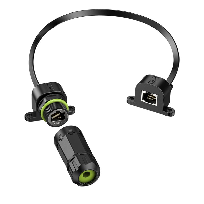 Cable Lock Flexible - A97I-超薄型フレキシブルウィンドウイーサネットケーブル 1000Mbps Poe ドリル不要 SPX 屋外ウィンドウパススルーネットワークケーブル用