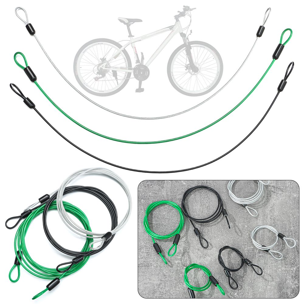 盗難防止スチールケーブル,マウンテンバイクおよびロードバイク - Cable Lock Flexible のレビューと価格