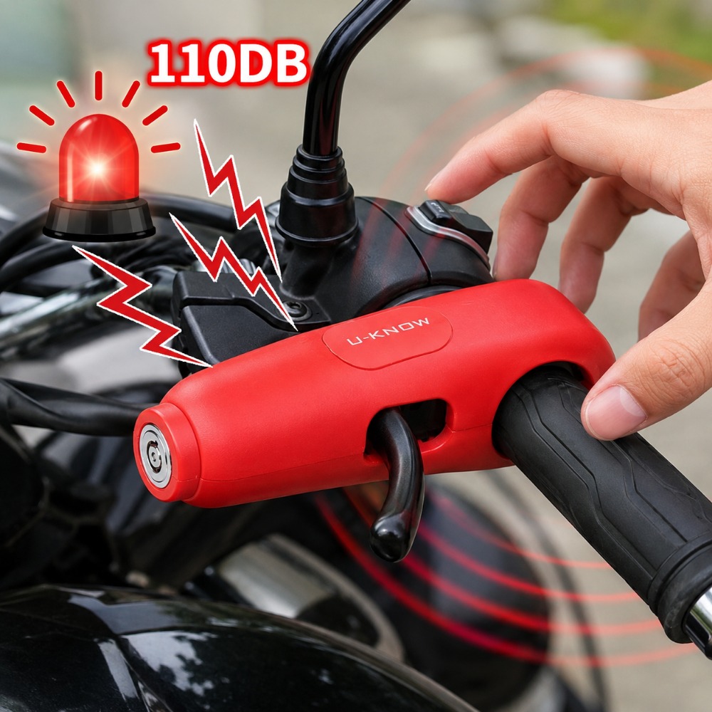 110dBバイクハンドルバーアラームロック盗難防止ブレーキ＆ - Commuter Bike Lock のレビューと価格
