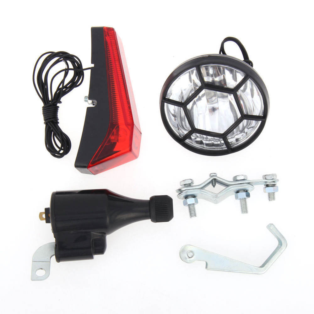 レトロスタイルの自転車用摩擦発電ライトキット。持続可能な電源 - Cycling Commute Essentials のレビューと価格