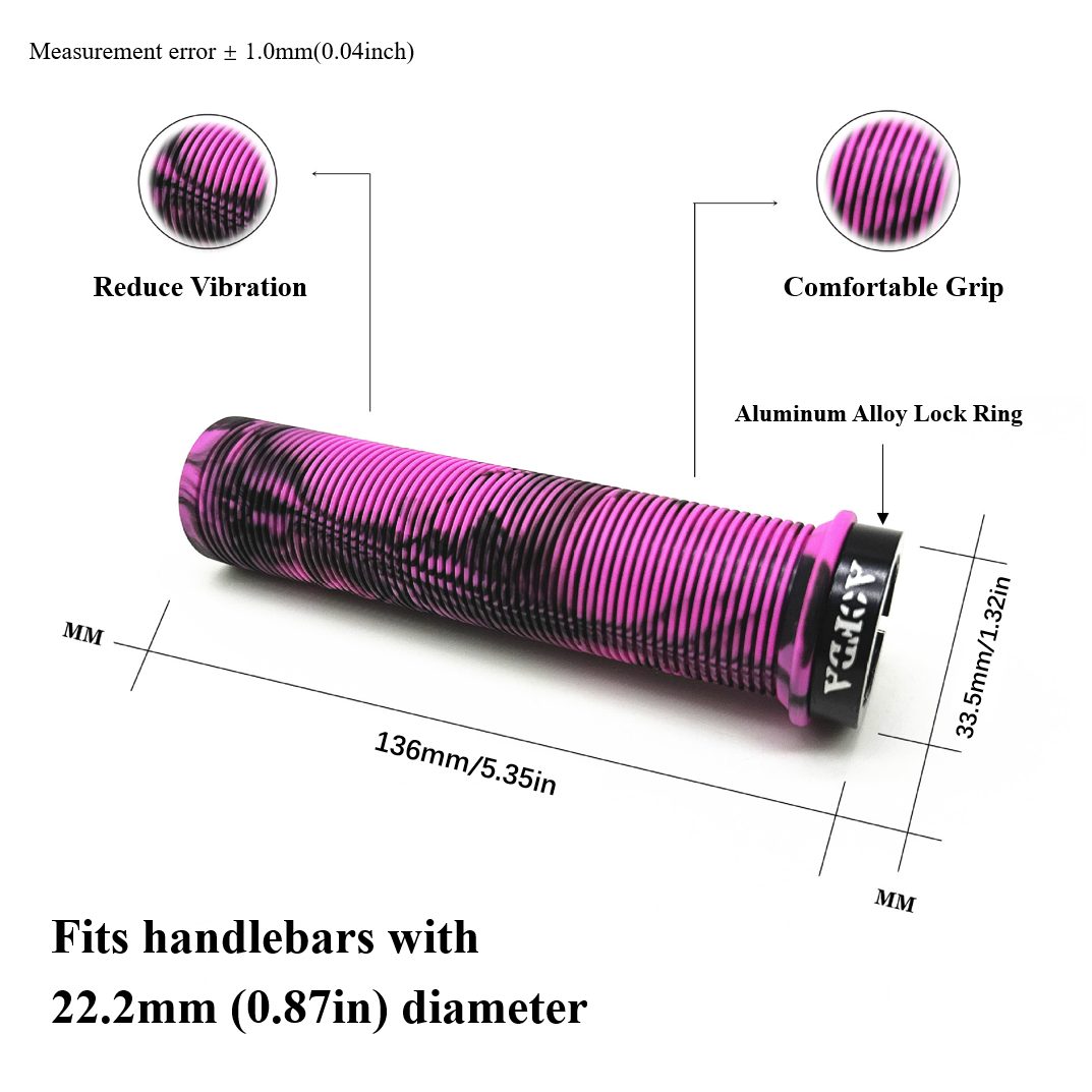 1ペア 22.2mm 片面ロックオン MTB/DH/BMX/ - Commuter Bike Lock のレビューと価格